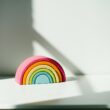 rainbow clay toy